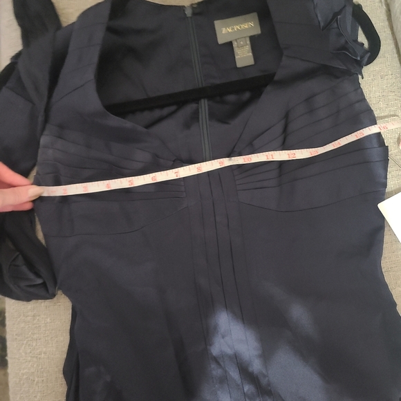 Zac Posen Navy Silk Dress - Picture 10 of 12